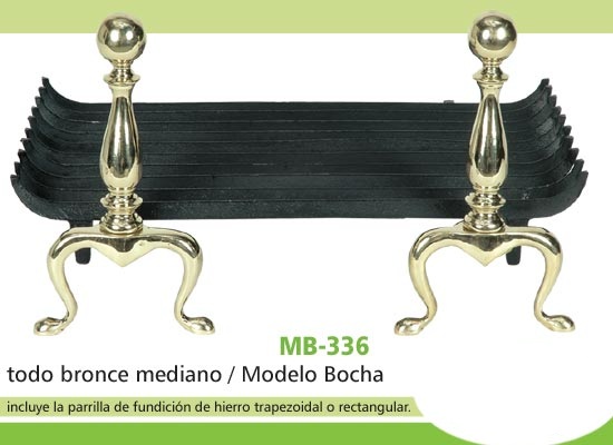 Morillo de Bronce Mediano - Modelo BOCHA