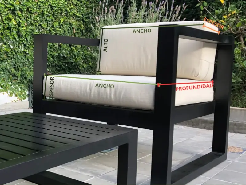 Almohadón para exterior