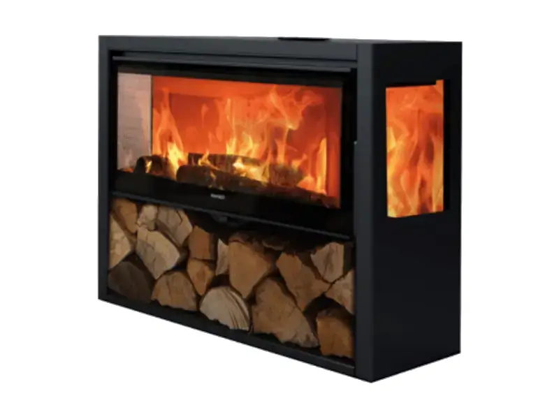 Estufa Allegro 3v con 3 caras de vista al fuego - Panadero