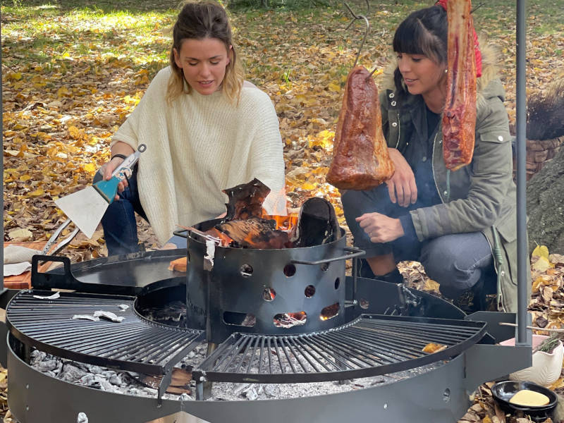 Asador Parrilla a leña Duomo con percha