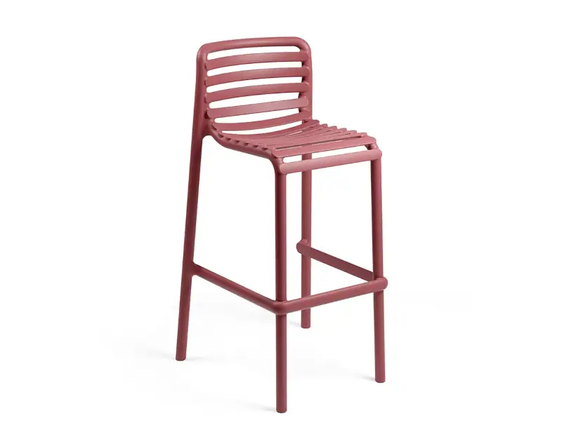 Banqueta Doga Stool de Nardi color Marsala