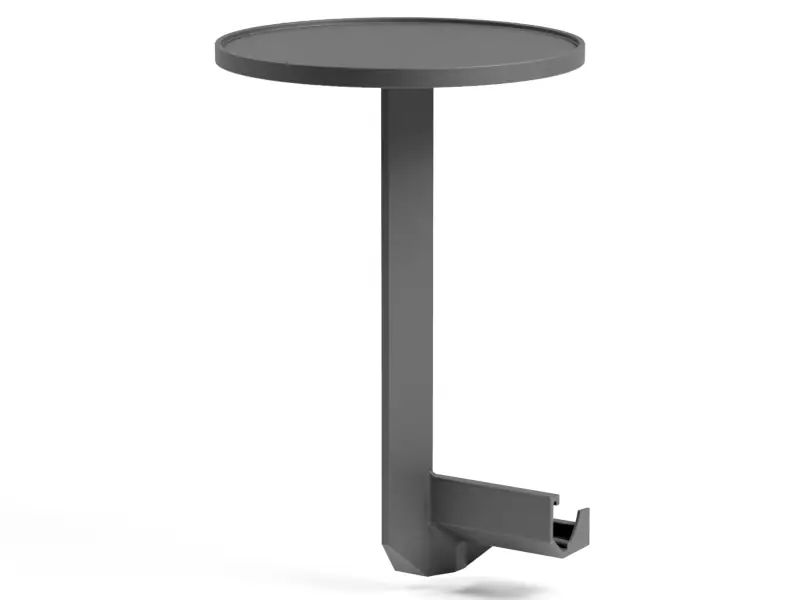 Mesa Maximo redonda de 33cm de Nardi color Basalto