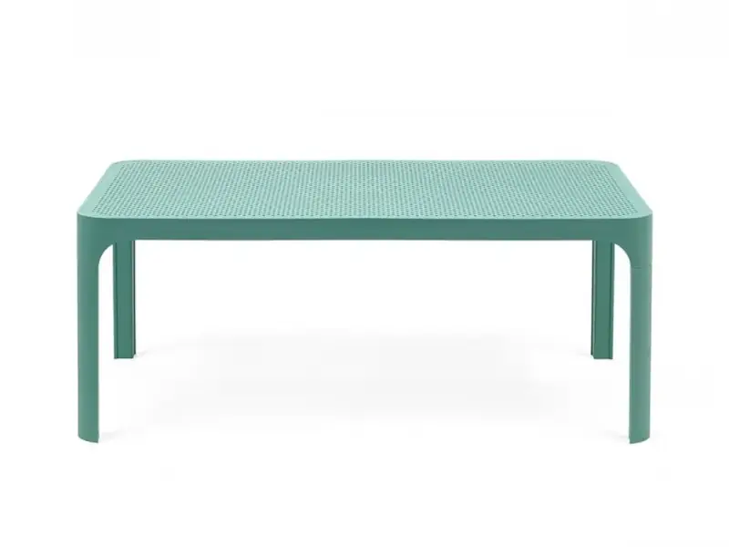 Mesa baja Net 100 de Nardi color Salice / Verde Agua