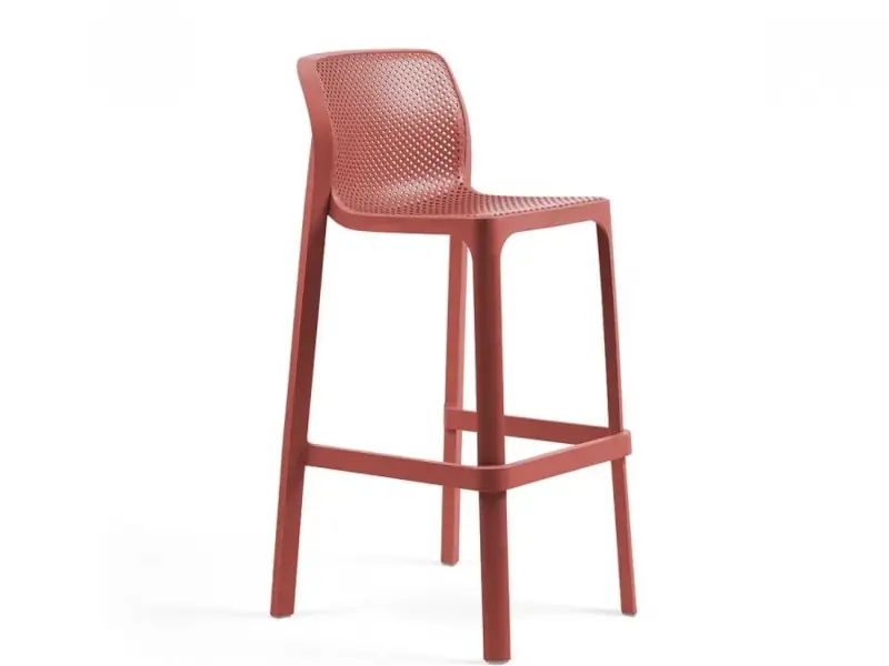 Banqueta / Taburete Net Stool de Nardi color Corallo