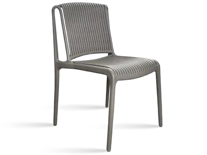 Silla apilable super reforzada de estructura macisa de polipropileno con fibra de vidrio