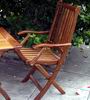 Linea PREMIUM - Sillas y sillones plegables de madera para exterior - Presione aqui para ver otros modelos